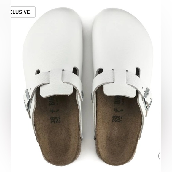 BIRKENSTOCK BOSTON BS SUPER GRIP CLOGS IN WHITE 36 5 - Picture 7 of 11